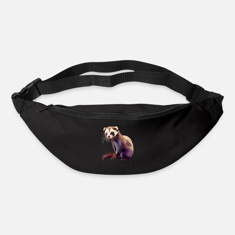 Ferret Frettchen - Gürteltasche - Schwarz
