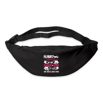 Flight Attendant Flight Attendant Mom - Bum bag - black - Front