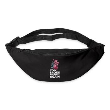 You broke my heart again - Bum bag - black - Front