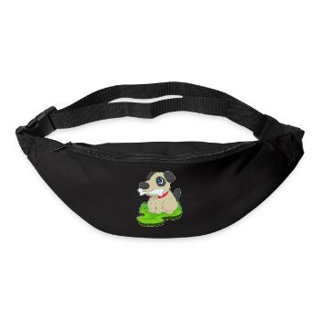 Os de chien - Sac banane - noir - Devant