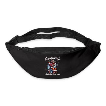 Père Noël Noël Hommes et femmes - Sac banane - noir - Devant