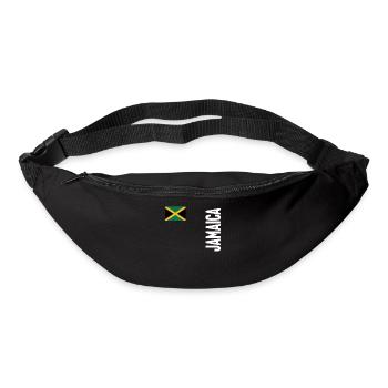 Jamaïque Jamaïque Rasta Raggea Drapeau Rastafari - Sac banane - noir - Devant