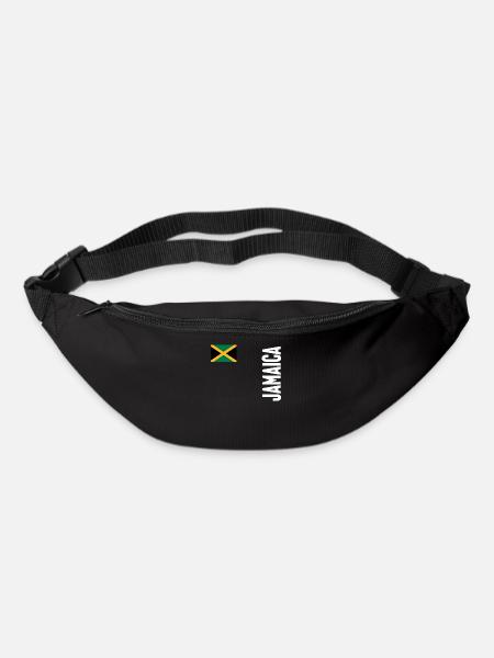 Jamaïque Jamaïque Rasta Raggea Drapeau Rastafari - Sac banane - noir