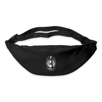 Phare Hobby Pêcheur Marin Amoureux de la mer - Sac banane - noir - Devant
