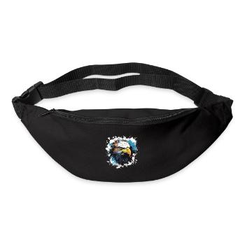Eagle Head Portrait Pop Art - Bum bag - black - Front