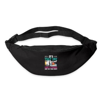 Lustiges Lehrer Lehrerinnen Geschenk - Gürteltasche - Schwarz - Vorne