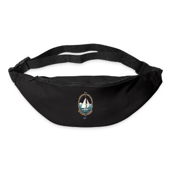 Aventure maritime en voilier au bord de la mer - Sac banane - noir - Devant