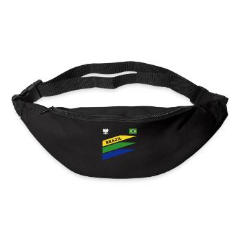 Brasilien Brazil shirt Brasilianer Rio de Janeirao - Gürteltasche - Schwarz - Vorne