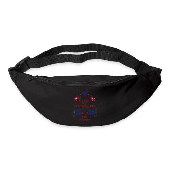 Gingerbread Advent - Bum bag - black - Front