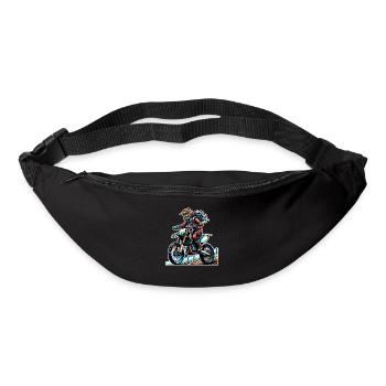 Motocross Femmes Filles Fille - Sac banane - noir - Devant