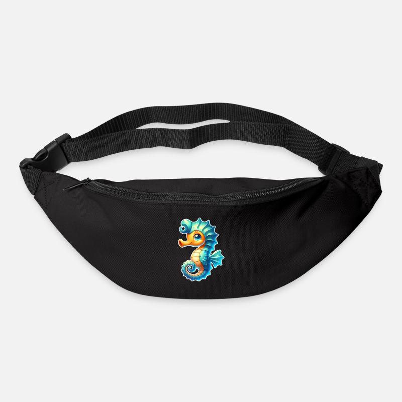 Seepferd Seepferdchen - Gürteltasche - Schwarz