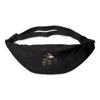 Atv Quad 4 Wheeler Weihnachten Hut Xmas - Gürteltasche - Schwarz - Vorne