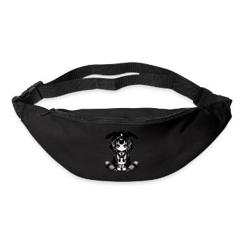 Goth Lapin Anime Fille Kawaii Gothique Effrayant - Sac banane - noir - Devant