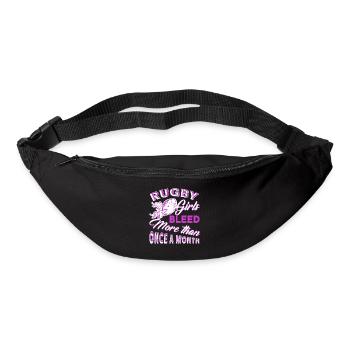 Rugby Girl Bleed More Than Once A Month - Bum bag - black - Front