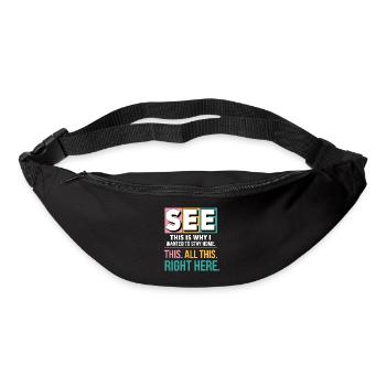 See This Is Why I Wanted To Stay Home Funny Introv - Bum bag - black - Front
