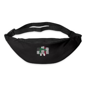 Mexiko Mexico Mexikaner Geschenk Flagge Fußball - Gürteltasche - Schwarz - Vorne