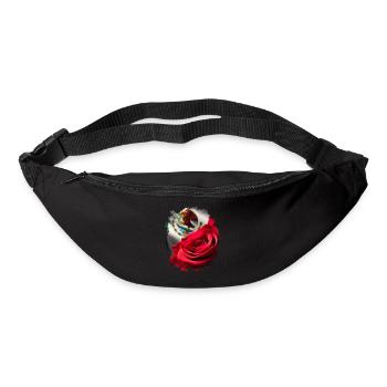 Mexique Mexique Cadeau mexicain Flag Football - Sac banane - noir - Devant