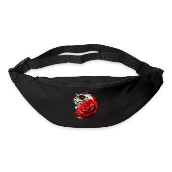 Mexique Mexique Cadeau mexicain Flag Football - Sac banane - noir - Devant