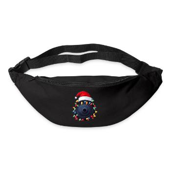 Plaque de fer Gym Haltérophilie Musculation - Sac banane - noir - Devant