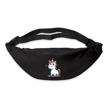 Licorne Dreamscape Couronne scintillante - Sac banane - noir - Devant