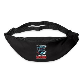 Plongée sous-marine Vous ne pouvez pas me faire peur Nageur de plongée en apnée - Sac banane - noir - Devant