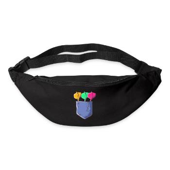 Darting Arrow Dartist Darted Pocket Dart - Bum bag - black - Front