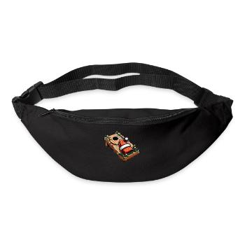 Niedlicher Cornhole Weihnachtshut Xmas - Gürteltasche - Schwarz - Vorne