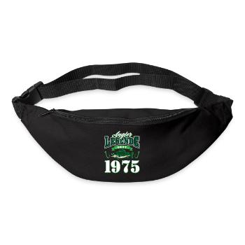 50e anniversaire 1975 homme pêcheur cadeaux pour - Sac banane - noir - Devant