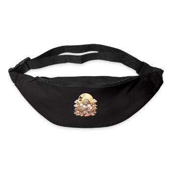 Chats Japonais Anime Chatons Dormir Kawaii - Sac banane - noir - Devant