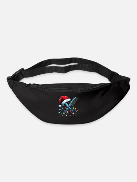 Friseur Friseurin Weihnachtsmütze Xmas - Gürteltasche - Schwarz