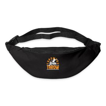 Lancer du disque Athlète Cadeau d’athlète - Sac banane - noir - Devant
