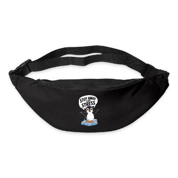 Penguin steps away from stress - Bum bag - black - Front