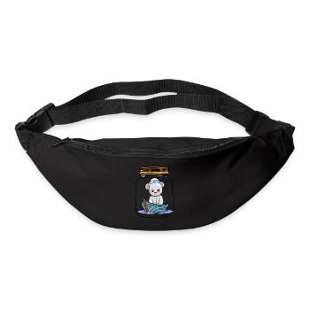 Teddy Bear Teddy Boot Boats Maritime Kids - Sac banane - noir - Devant