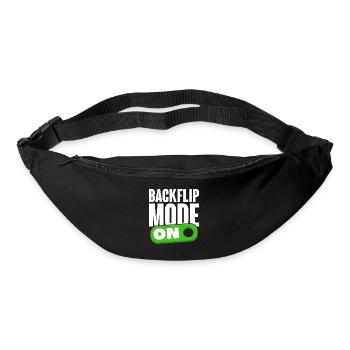 Backflip Salto Akrobatik Parkour Turnen Geschenk - Gürteltasche - Schwarz - Vorne