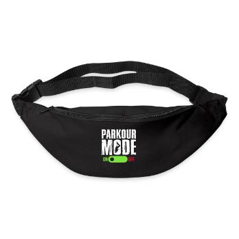 Backflip Salto Akrobatik Parkour Turnen Geschenk - Gürteltasche - Schwarz - Vorne