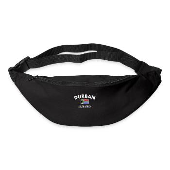 Durban South Africa South African Flag - Bum bag - black - Front