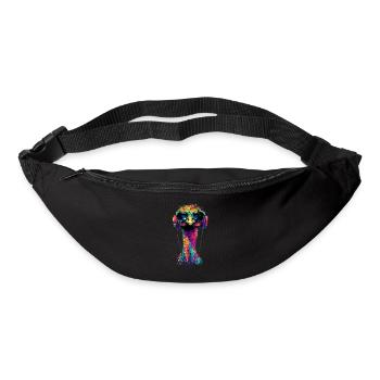 Strauss Bird Headphones Popart Emu Music DJ Strauss - Bum bag - black - Front