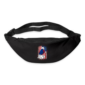 USA Flag American 4th of July Housekeeper - Gürteltasche - Schwarz - Vorne