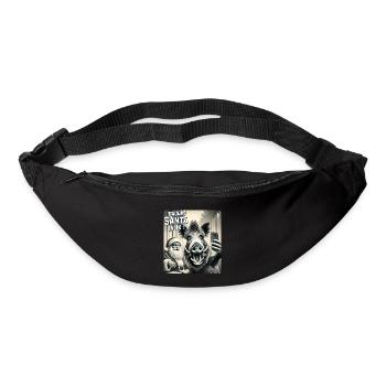 Chats Selfie Père Noël - Sac banane - noir - Devant