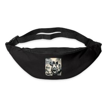 Chats Selfie Père Noël - Sac banane - noir - Devant