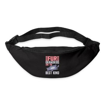 Cadeaux de grand-mère chat - Sac banane - noir - Devant