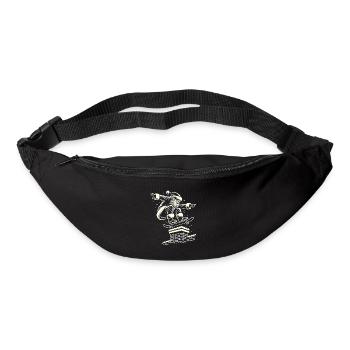 Christmas Skater Santa Streetwear Style - Bum bag - black - Front