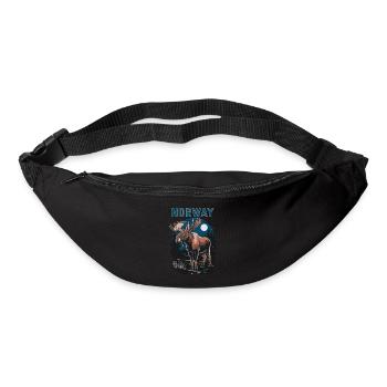 Norway with Moose - Bum bag - black - Front