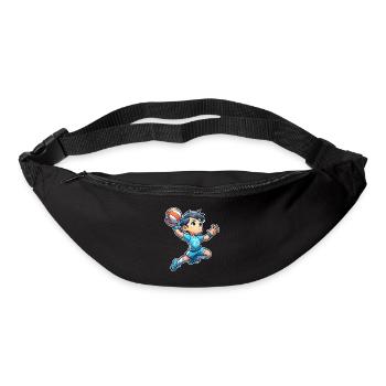 Handball Handballer - Gürteltasche - Schwarz - Vorne