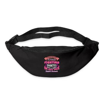 Fighting Diabetes With A Smile - Bum bag - black - Front