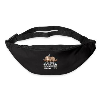 Ich Mach Winterschlaf Bis Alles Wieder Normal Ist - Gürteltasche - Schwarz - Vorne