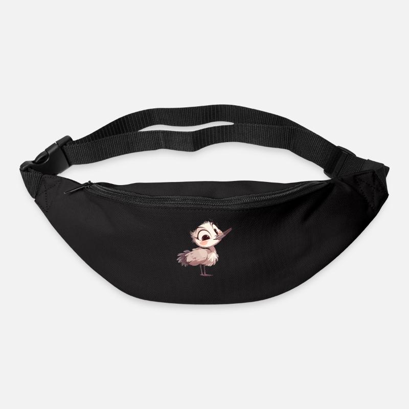 Kraniche Kranich - Gürteltasche - Schwarz
