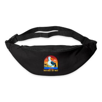 Qu’est-ce que cela doit Allemand Proverbes - Sac banane - noir - Devant