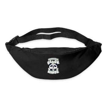 Entzückender schwarz-weißer Panda Bär Freund Liebhaber - Gürteltasche - Schwarz - Vorne