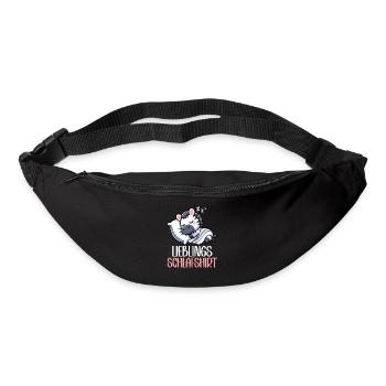 Official Sleep Shirt Zebra Pajamas Pajamas - Bum bag - black - Front